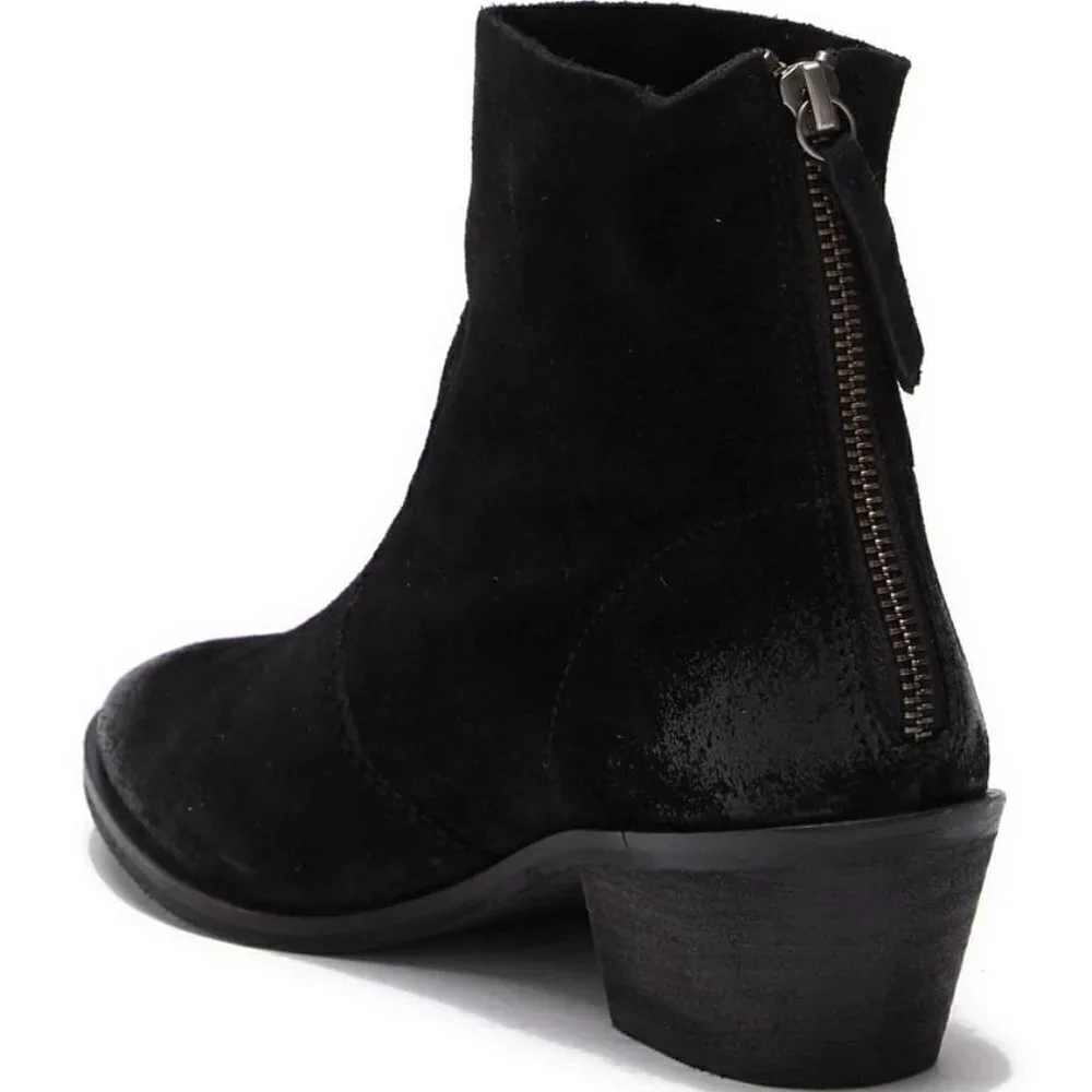 Rebels Molly Western-Style Suede Bootie 6 NEW